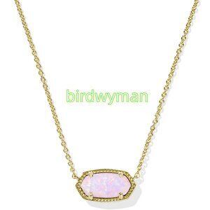 Elisa Gold Short Pendant Necklace